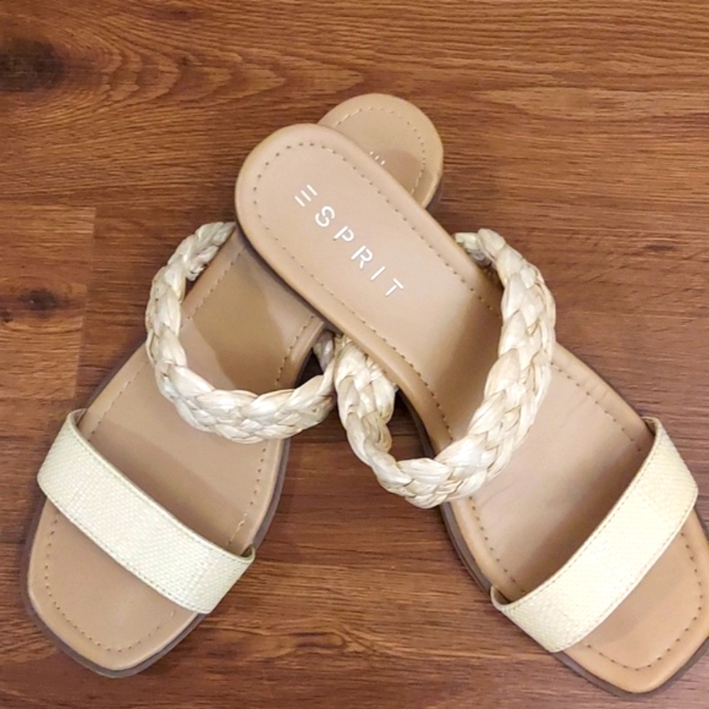 Woven Slip On Sandals
